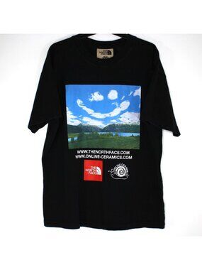 The North Face x Online Ceramics Mens Medium Cloud Smile T-Shirt NEW Q1138